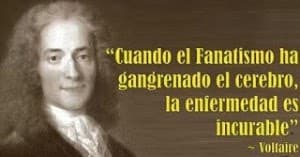 Imagen con frase de Voltaire